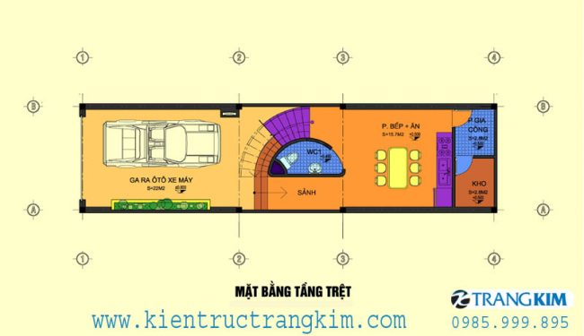 Tư vấn thiết kế nhà ống hiện đại cho mảnh 4x15 60m2 1