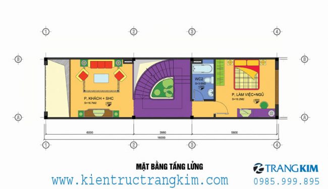 Tư vấn thiết kế nhà ống hiện đại cho mảnh 4x15 60m2 2