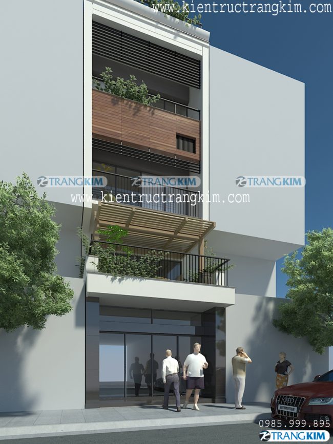 Phối cảnh mặt tiền nhà ống 4m 2 Phối cảnh mặt tiền nhà ống 4m 2