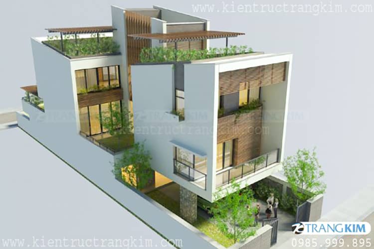 Mẫu biệt thự phố hiện đại tại Hưng Yên 1 Biệt thự phố đẹp hiện đại