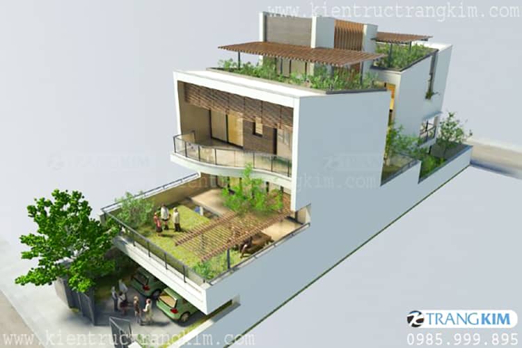 Mẫu biệt thự phố hiện đại tại Hưng Yên 2 Biệt thự phố đẹp hiện đại