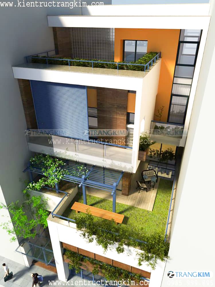 Mẫu biệt thự phố hiện đại tại Vĩnh Phúc 1 Biệt thự phố đẹp hiện đại