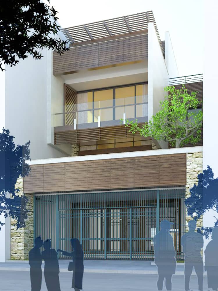 Mẫu biệt thự phố hiện đại tại Hà Nam 1 Biệt thự phố đẹp hiện đại