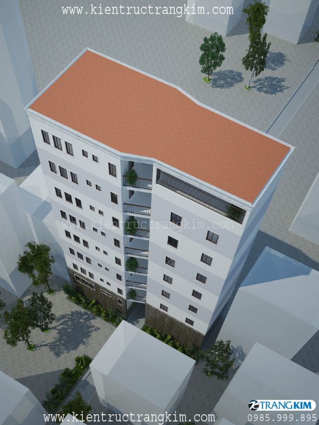 Hình ảnh phối cảnh thiết kế nhà hiện đại cho thuê tại Hà Nội 3