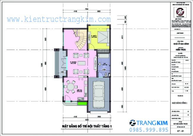 Mặt bằng tầng 1 1