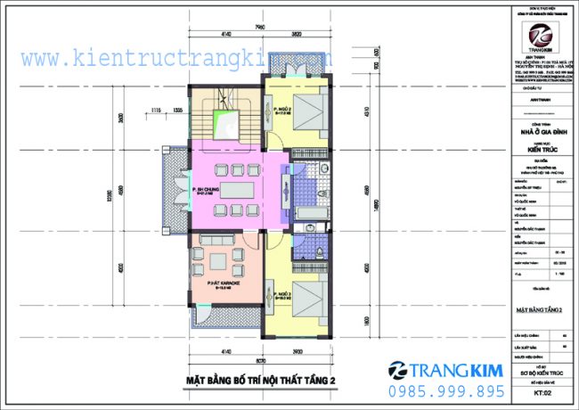 Mặt bằng tầng 2 1