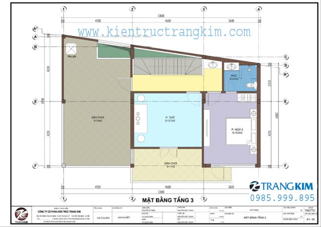 Mặt bằng tầng 3 1