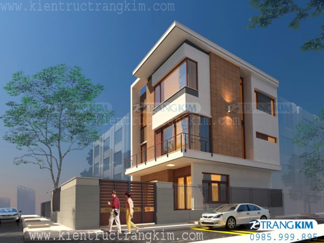 Mẫu 3: Thiết kế biệt thự mini 80m2 1 Mẫu 3: Thiết kế biệt thự mini 80m2 1