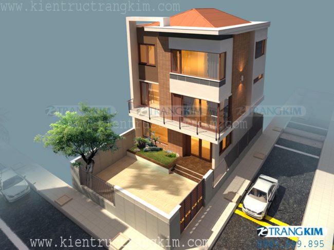 Mẫu 3: Thiết kế biệt thự mini 80m2 3 Mẫu 3: Thiết kế biệt thự mini 80m2 3