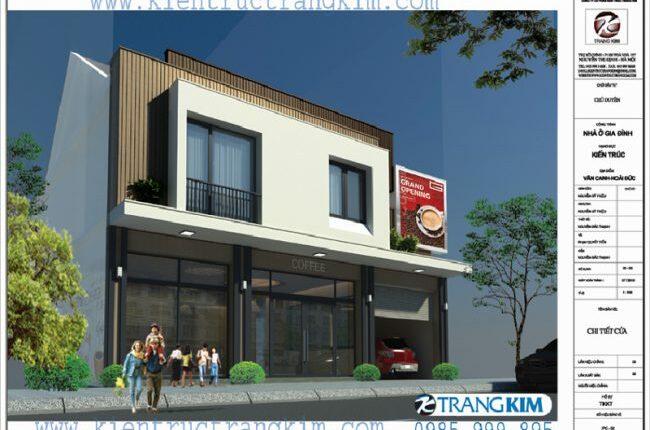 Thiết kế nhà ở kết hợp quán cà phê Thiết kế nhà ở kết hợp quán cà phê