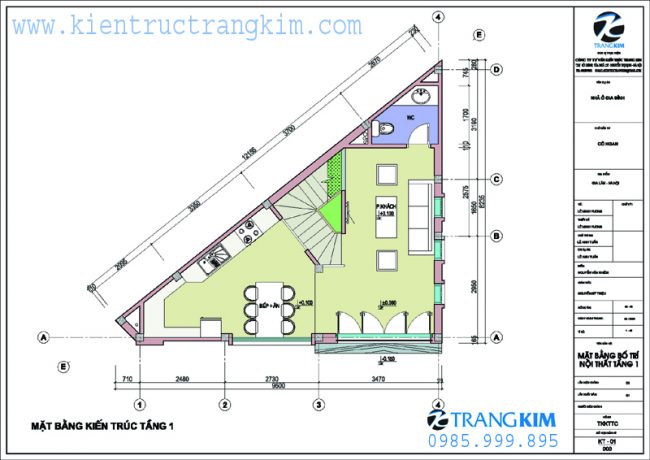 Mặt bằng tầng 1 1 Mặt bằng tầng 1 1
