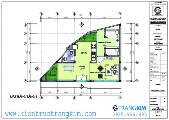 Mặt bằng tầng 1 1 Mặt bằng tầng 1 1