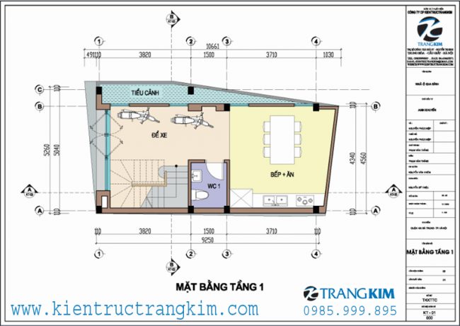 Mặt bằng tầng 1 1
