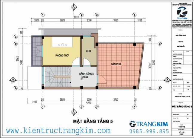 Mặt bằng tầng 5 1