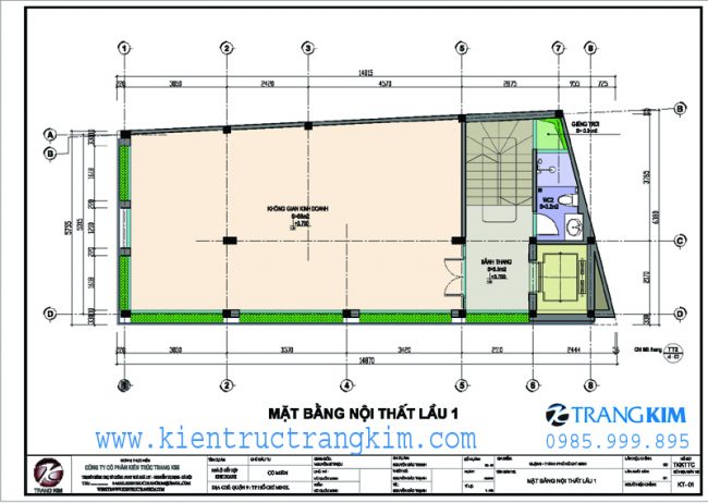 Mặt bằng lầu 1 1
