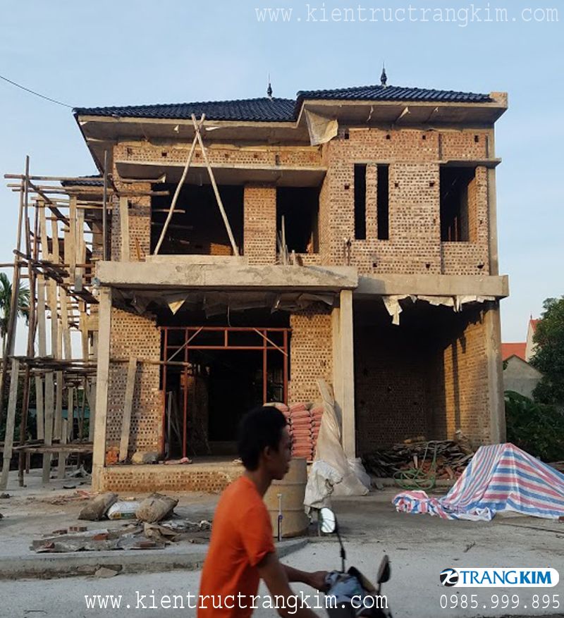 thiết kế kiến trúc biệt thự 2 tầng hiện đại 