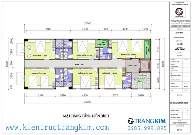 Mặt bằng tầng 2 – 5 1 Mặt bằng tầng 2 – 5 1