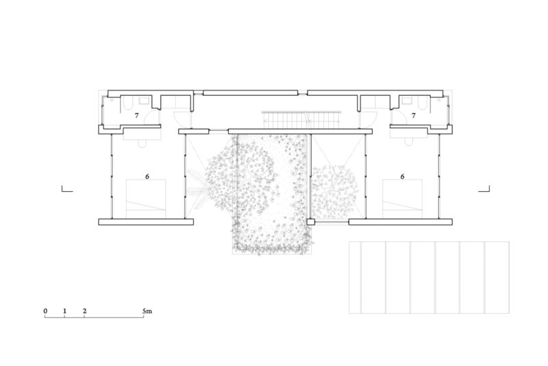Mặt bằng thiết kế sơ bộ của căn nhà 2