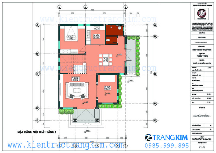 Mặt bằng tầng 1 1 Mặt bằng tầng 1 1