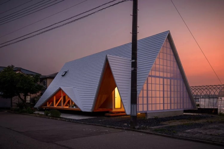 ngôi nhà lều gỗ tại Nhật Bản