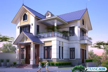 Thiết kế biệt thự 2 tầng mái thái hiện đại tại Hải Dương