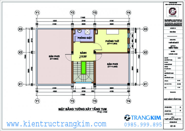 Bản vẽ nhà hàng cafe 2 tầng  Thuviencongtrinh