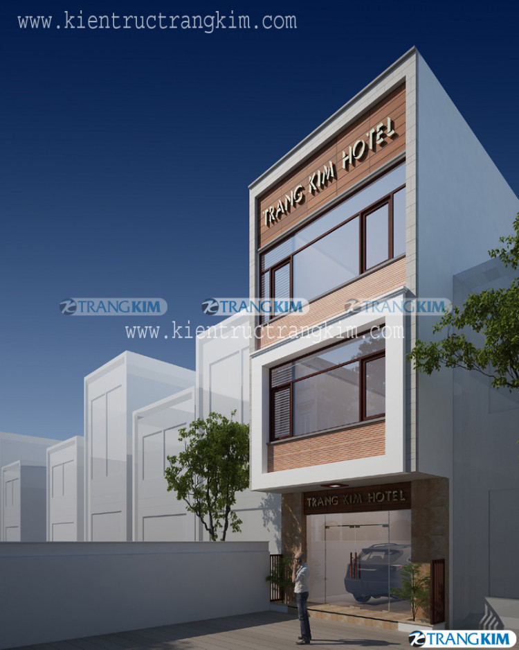 Bản vẽ thiết kế nhà nghỉ 3 tầng hiện đại ở Hòa Bình - Trangkim