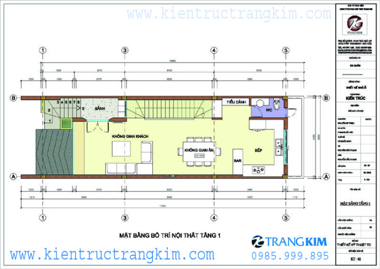 Mặt bằng tầng 1 1