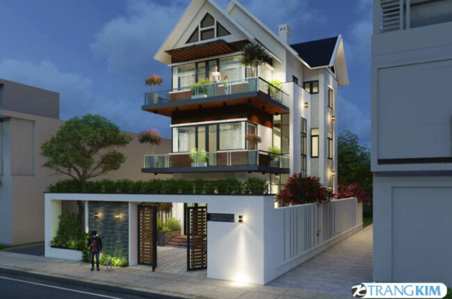 biệt thự 3 tầng hòa nhập thiên nhiên xanh mát