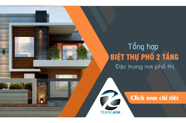 biệt thự phố 2 tầng hiện đại