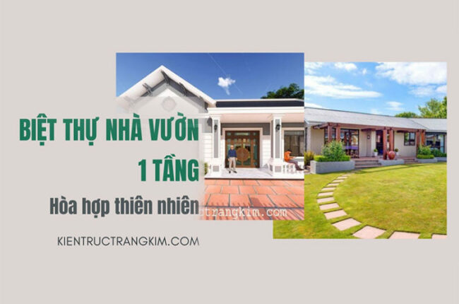 biệt thự nhà vườn 1 tầng