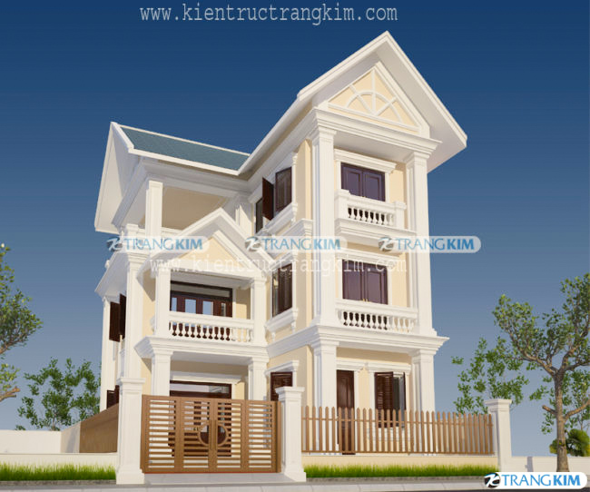 mặt tiền biệt thự cổ điển, tân cổ điển