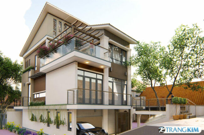 biệt thự hiện đại có tầng hầm