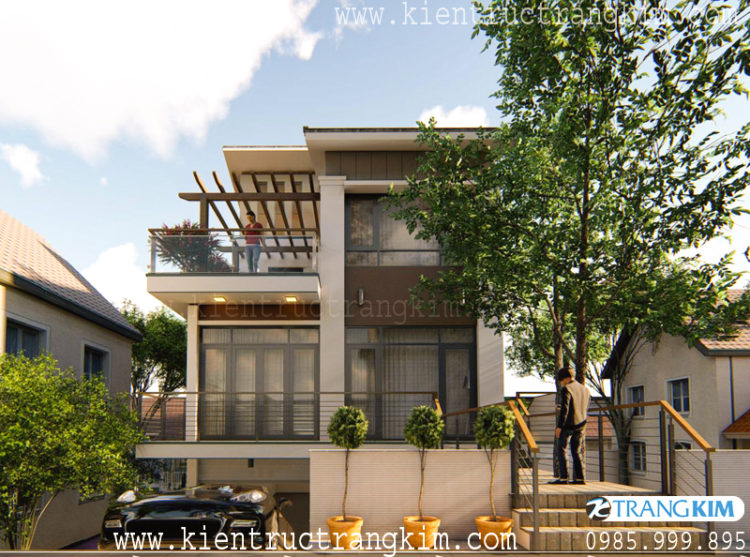 biệt thự hiện đại có tầng hầm