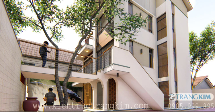 biệt thự hiện đại có tầng hầm