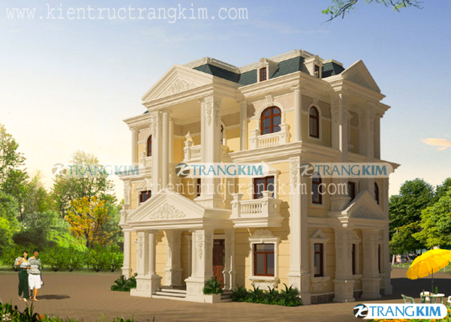 Mẫu 10: Mặt bằng chi tiết biệt thự phong cách kiến trúc cổ điển 1 Mẫu 10: Mặt bằng chi tiết biệt thự phong cách kiến trúc cổ điển 1