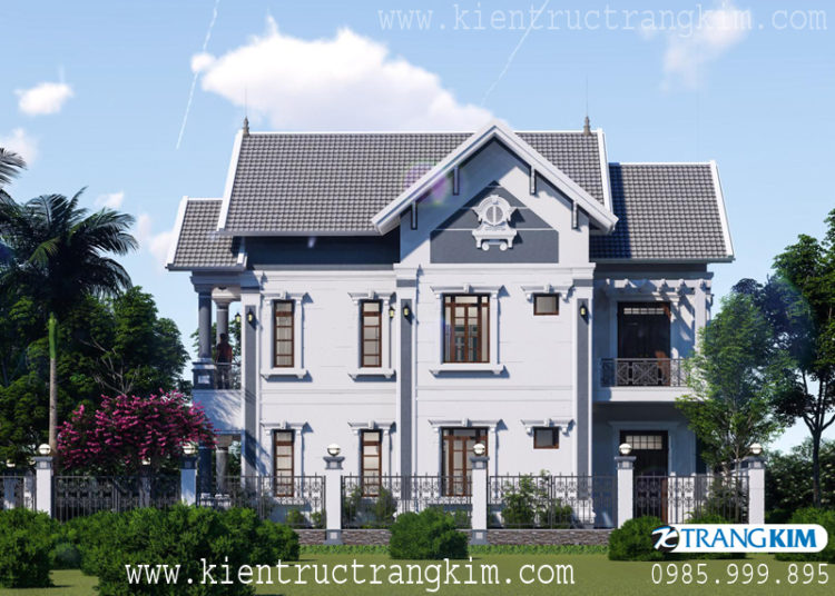 Chiêm ngưỡng biệt thự phong cách tân cổ điển qua những hình ảnh phối cảnh 2 Biệt thự tân cổ điển 2 tầngBiệt thự tân cổ điển 2 tầng