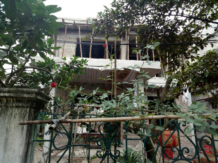 Một số hình ảnh thực tế thi công công trình 2 Biệt thự 2 tầng hiện đại tại Bắc Ninh