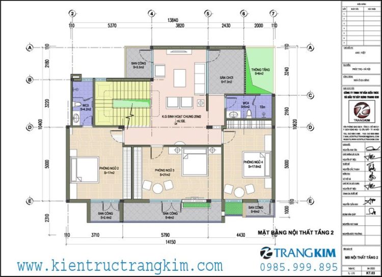 Biệt thự 3 tầng hiện đại