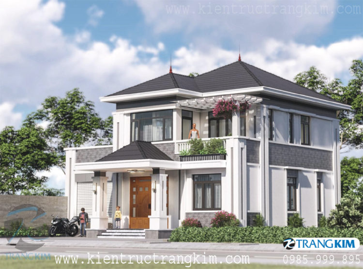 Hình ảnh phối cảnh căn biệt thự 2 tầng hiện đại tại Bắc Ninh 1 Hình ảnh phối cảnh căn biệt thự 2 tầng hiện đại tại Bắc Ninh 1