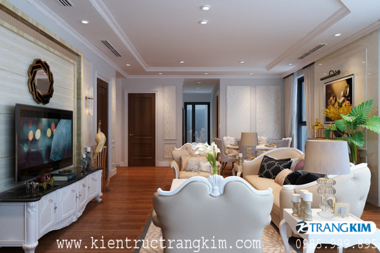 Thiết kế nội thất chung cư tân cổ điển cao cấp và đẹp mắt