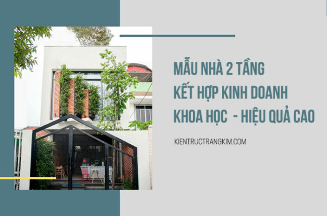 mẫu nhà 2 tầng kết hợp kinh doanh