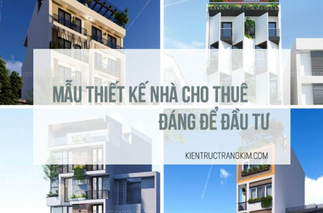 Mẫu thiết kế nhà cho thuê