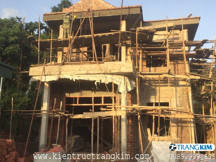 ảnh thực tế biệt thự 2 tầng 3 phòng ngủ hiện đại