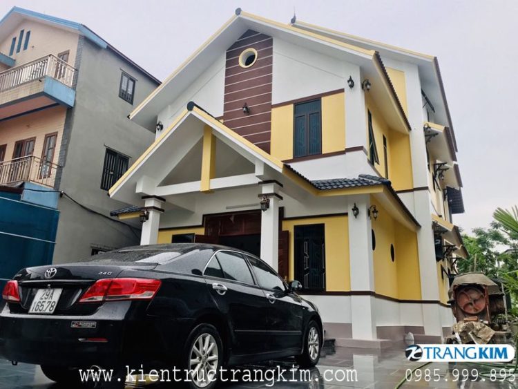 Một số hình ảnh thực tế công trình 4 Biệt thự 2 tầng mái thái hiện đại