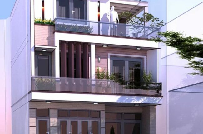 Biệt thự 3 tầng thiết kế hiện đại 3 phòng ngủ