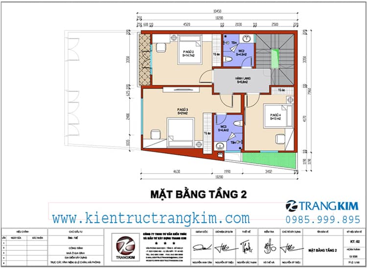 Mặt bằng thiết kế biệt thự phố tầng 2 1 Thiết kế biệt thự phố mặt tiền 8m