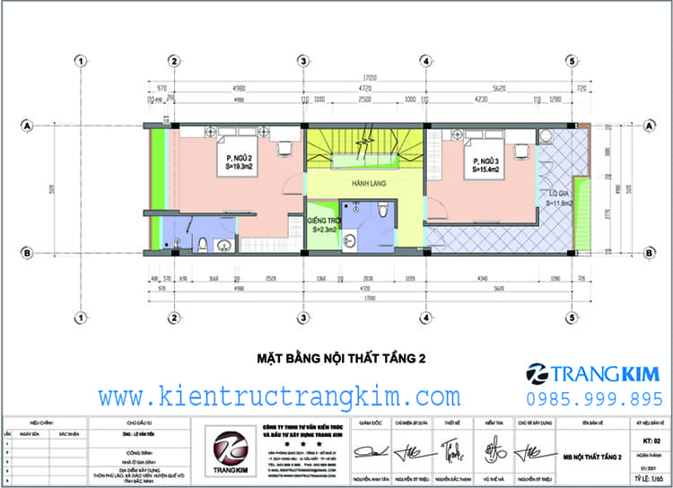 Nhà ống 3 tầng hiện đại