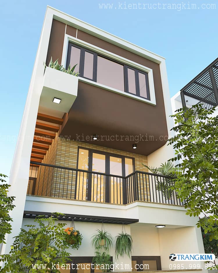 Nhà ống 3 tầng hiện đại