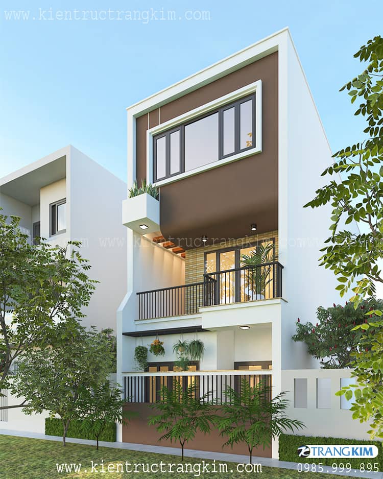 Nhà ống 3 tầng hiện đại